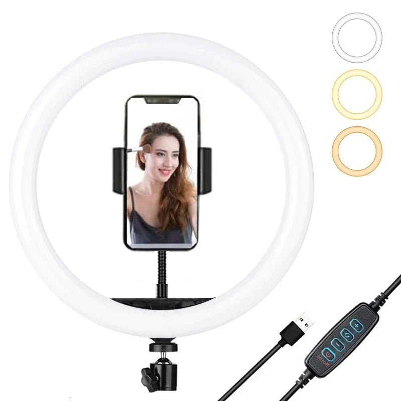 Ring Light com suporte para celular